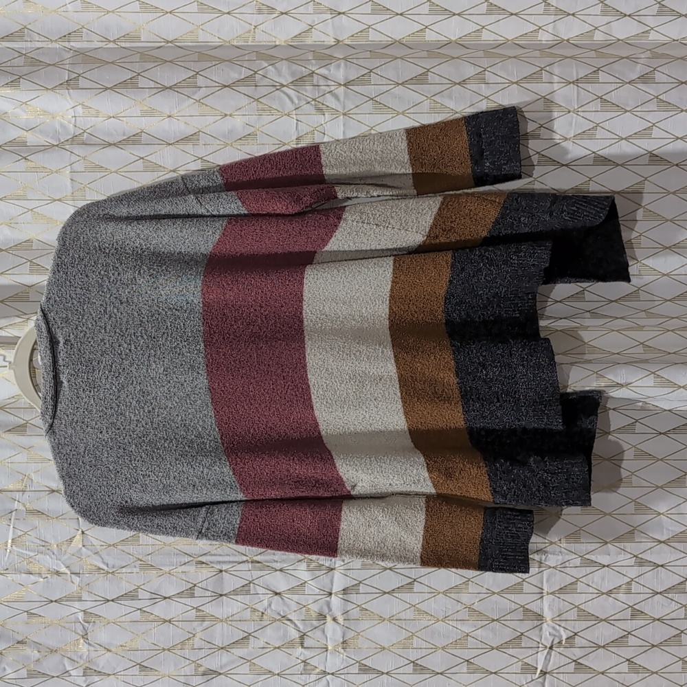 Colorblock Open Front Cardigan - Picture 3 of 3